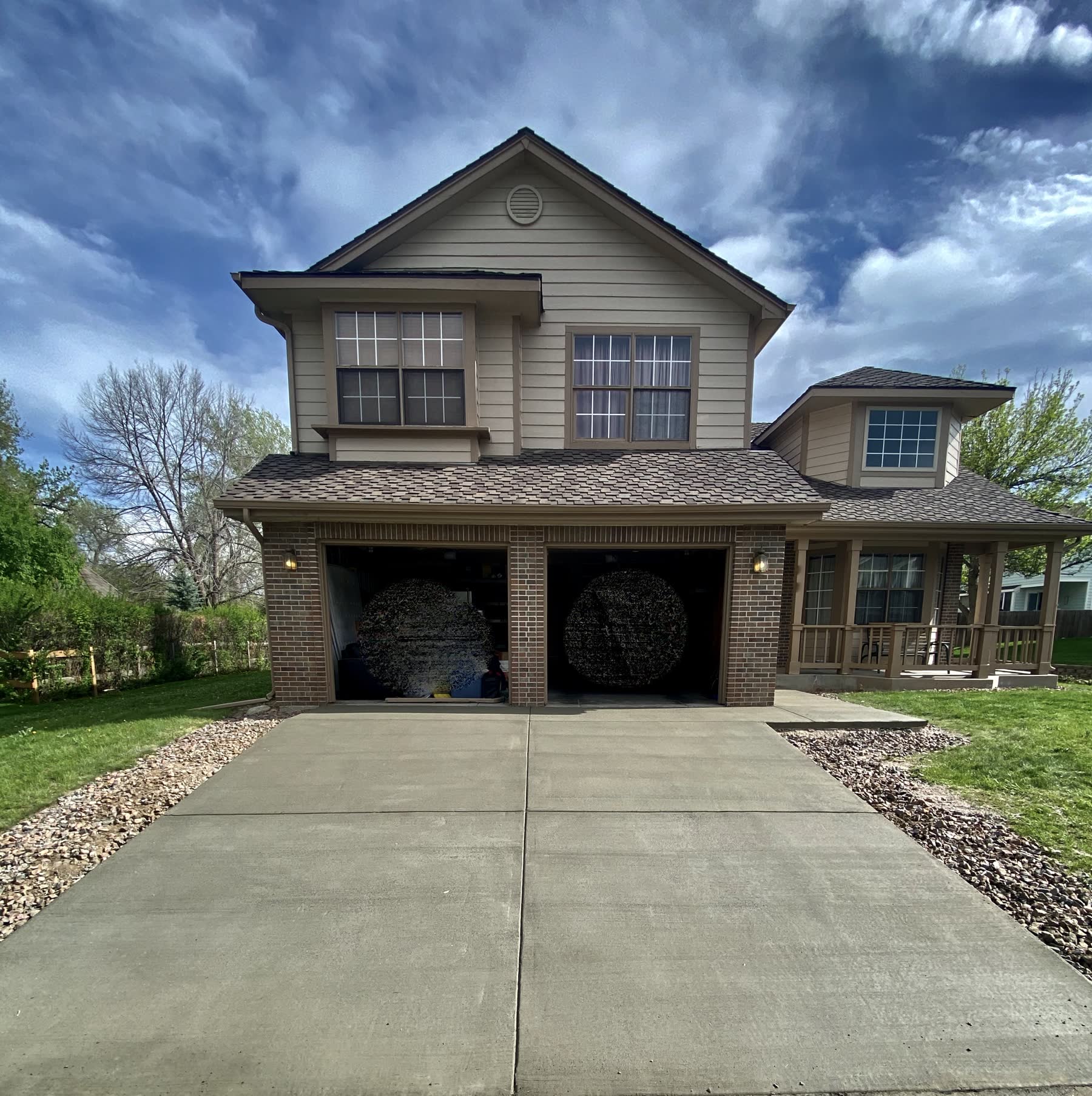 Fresh concrete driveway, Denver metro
